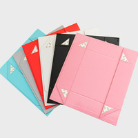 Boîtes cadeaux pliables roses personnalisées boîtes en papier en carton avec couvercles pour cadeaux artisanat boîtes Cube facile à assembler pour l'emballage de vêtements
