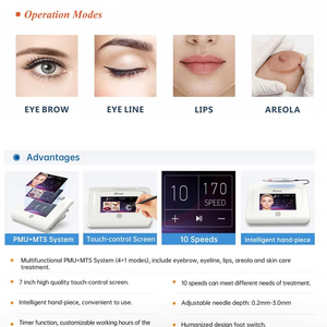 Máquina de Tatuaje Eléctrica Digital Profesional para Maquillaje Permanente de Cejas, Delineador de Ojos, Labios y Cuero Cabelludo - Product Image 6