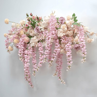 Guirlande florale artificielle en soie pour drapage de mariage, décoration murale ou d'arche extérieure, résistante à la décoloration, pour événements et banquets