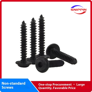 10,9 Grado Negro Zinc PWA Phillips Pan Head Tornillos autorroscantes M3 * 20 Cabeza Rosca gruesa Material de acero Medición métrica - Product Image 3