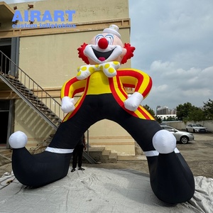 Ballon gonflable de clown de <span class=keywords><strong>cirque</strong></span> de 5 m de haut, mascotte de personnage de clown de <span class=keywords><strong>cirque</strong></span>, clown gonflable de parc carré - Product Image 6