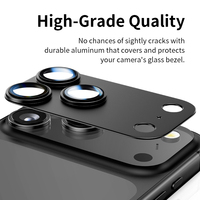 Protecteur d'écran en verre trempé de qualité AAA 9H pour objectif d'appareil photo 17 Max Revêtement AR/AF ultra-mince de 0.13mm