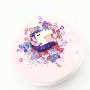 Nouveau produit 2019 : Kit de pâte à modeler éducative pour enfants, slime rose soyeux et duveteux, slime licorne certifié sûr - Product Image 4