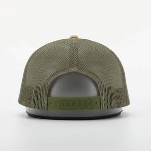 OEM Custom High Quality 5 Panel Adult Men Women Embroidery Hook Loop <b>Patch</b> Logo Mesh Snap <b>Back</b> Cap Gorras Corduroy Trucker Hat - Product Image 5
