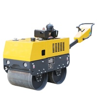 Mini-compacteur vibrant à un tambour, moteur à vibration 60Hz, faible coût d'entretien, prix usine