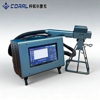 Mesin Penanda Laser Serat Portabel Desktop CORAL Factory Direct untuk Pengukiran Logam & Plastik, Mendukung DXF AI