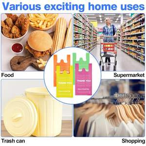 Bolsas de Plástico Biodegradables con Refuerzo Lateral y Asas, Bolsas de Compras Coloridas para Camisetas, Bolsas de Supermercado para Pequeños Negocios y Comercios Minoristas - Product Image 4