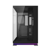 Caja de computadora SAMA PC de vidrio templado ATX CPU Gaming Gabinete de PC de escritorio Chasis de computadora con pantalla
