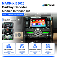Kit de Interfaz de Módulo Decodificador Inalámbrico Apple CarPlay y Android Auto para Toyota Reiz Mark X E8023 2005-2012