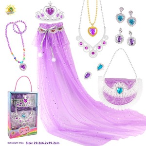 Pink Little Fairy Princess <strong>Dress</strong> <strong>up</strong> Kits <strong>Unicorn</strong> Mermaid Princess Role Play Costume Crown Jewelry Set Best Birthday Gift Set - Product Image 3
