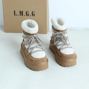 <span class=keywords><strong>Botas</strong></span> de Nieve Antideslizantes de Cuero Genuino UGGS de Diseñador de Marca Nueva 2025, Tendencia de Moda <span class=keywords><strong>para</strong></span> Mujer, Más Vendidas - Product Image 4