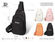 Borsa da petto in tessuto con chiusura a cerniera, borsa sportiva da uomo per tutte le stagioni - Product Image 1