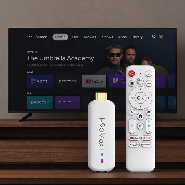H96 MAX Dongle 4K Streaming Device Smarter Internet Media Player Ott USB 5g Dual Wifi Premium Google Android Pro Fire TV Stick