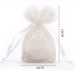 Nhỏ ren trang trí bao bì dây kéo túi đồ trang sức Pouch với logo - Product Image 2