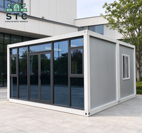 Maisons préfabriquées en verre, maisons conteneurs 20 pieds, toilettes portables personnalisables pour les chantiers de construction en extérieur