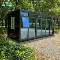 Maison Modulaire Conteneurisée 20 pieds, Maison Préfabriquée en Kit, Bureaux et Habitations de Luxe en Panneaux Sandwich