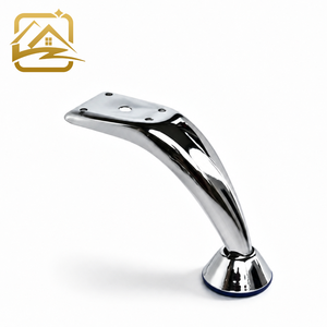 Oblique <b>Cheap</b> Bend Room Foe Brass Stand Chrome Europe Design Steel 15cm In Modern Heavy Small <b>Sofa</b> Leg - Product Image 1