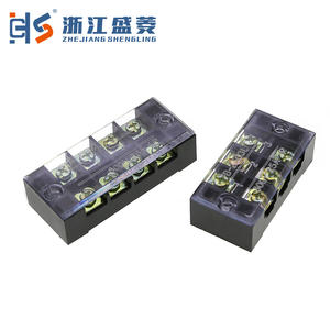 Czls 25A 4-pin 21-30 AWG 10-cực công nghiệp dây khối thiết bị đầu cuối TB-2504 nhựa rào cản khối Brass vít kết nối - Product Image 4