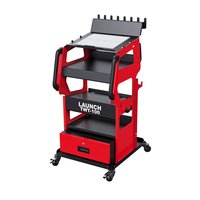 Carrito de Herramientas Multiusos LAUNCH TWT-100 con Ruedas para Laptop, Escáner y Almacenamiento de Herramientas de Taller