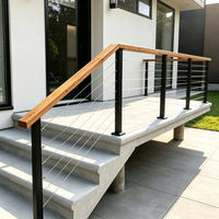 Poteau de balustrade en acier inoxydable 316 de haute qualité, anti-corrosion, pour câble métallique, garde-corps de terrasse, main courante de balcon et escalier