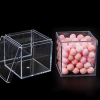 Boîte à bonbons en plastique PS haute transparente, 10 pièces, boîte d'emballage de gâteau Mousse