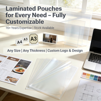 Pochettes de plastification A4 A3, feuilles de film de plastification thermique 80, 100, 125 microns