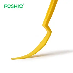 Foshio 창 색조 비닐 랩 가스켓 핸들 노란색 코너 긴 핸들 마이크로 스퀴지 tTool