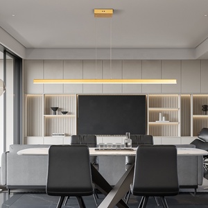Luz colgante moderna para oficina comercial, luz colgante Led, candelabro lineal, lámpara colgante de oficina, Luz lineal para el hogar y el Hotel - Product Image 4