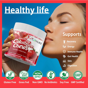 Bonbons gélifiés OEM saveur fraise pour femmes adultes, au colostrum, probiotiques et vitamines, <span class=keywords><strong>complément</strong></span> <span class=keywords><strong>alimentaire</strong></span> spécial - Product Image 5