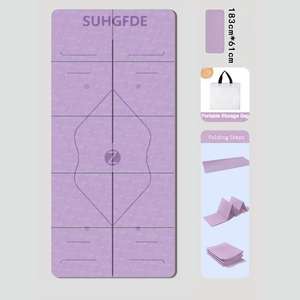 Esterilla de <span class=keywords><strong>Yoga</strong></span> Plegable de TPE, Esterilla para la Hora del Almuerzo para Niños, 6 mm, Rectangular, 183 cm, con Bolsa de Almacenamiento, Esterilla para Dormir en el Suelo - Product Image 3