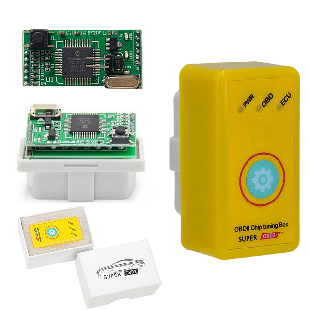 OBDII Chip tuning Box Super OBD2 Interface Plug Reset Button and Drive double board diesel Save More Torque Power Than Eco Nitro