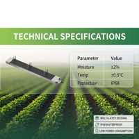 Sonde de capteur d'humidité du sol NPK multicouche en acier inoxydable de haute précision pour l'irrigation en agriculture intelligente