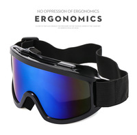 Lunettes de ski anti-buée nouvelle mode pour l'alpinisme, grandes montures, anti-vent, colorées, protection oculaire, pour activités sportives en extérieur, vente en gros