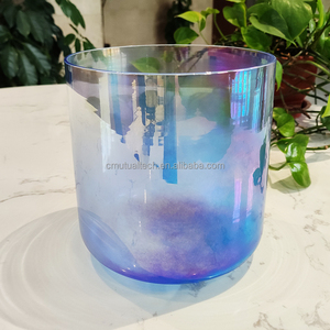 Q're Color transparente Azul Cósmico Claro Cristal de cuarzo Cuenco para cantar Instrumentos de curación de sonido Cuenco para cantar - Product Image 2