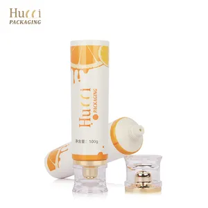 100g New Carbon Dioxide Environmental Protection Packaging Tube Body Lotion Skincare Tube With Acrylic Cap