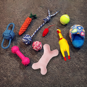 Đồ chơi thú cưng la hét gà mèo và chó âm thanh đồ chơi bóng xương bông dây cao su sạch MOL đặt đồ chơi - Product Image 5
