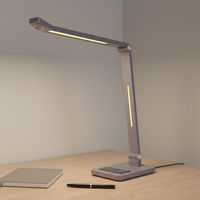 Lámpara de Mesa Eléctrica Moderna con Doble Atenuación para Dormitorio, Oficina o Estudio, con Sensor de Movimiento, Flexible, LED, ABS