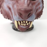 Conception populaire réaliste loup masque facial Silicone Animal mascarade masques pour Halloween fête loup Cosplay Costume accessoire