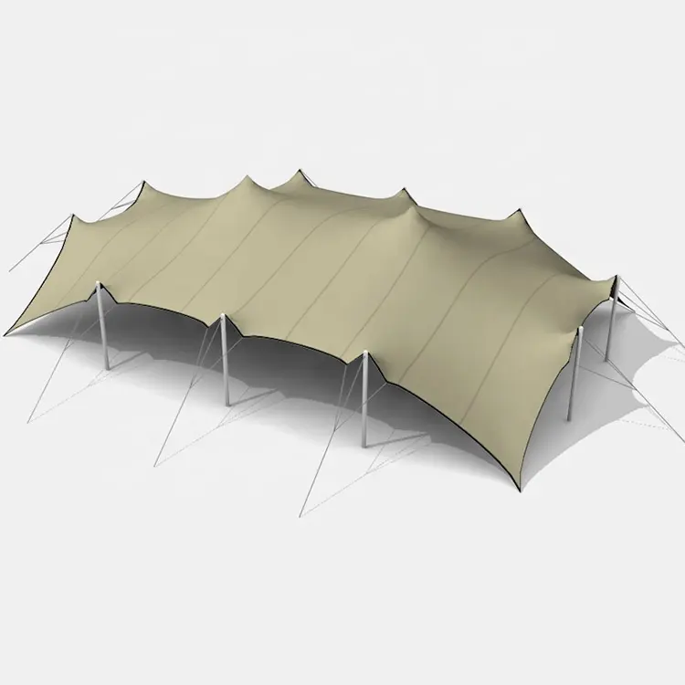 SCOCANOPY kanopi tenda elastis antiair, kanopi besar dapat ditarik dengan tiang untuk acara luar ruangan