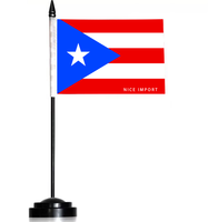 Drapeaux de bureau de la Niue, petits drapeaux de table avec mât noir, décoration pour la maison et le bureau, célébrations festives