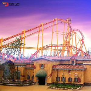 Mainan Peralatan Taman Hiburan Permainan Keluarga Roller Coaster Besar Ekstrem 1 Set Wahana untuk Dijual Disesuaikan 220V/380V