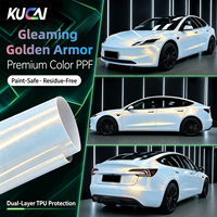 Film TPU Doré Brillant Effet Armure – Vinyle Adhésif Brillant pour Carrosserie Auto, Auto-Réparant, Anti-Rayures, Anti-Sable, Changeant de Couleur – Offre Spéciale