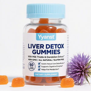 OEM Herbal <b>Supplement</b> <b>Liver</b> <b>Detox</b> Gummies With Milk Thistle & Dandelion Extract <b>Liver</b> Cleanse <b>Detox</b> Gummies - Product Image 1