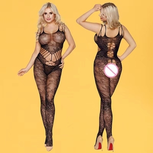 Son varış üstün kadın Babydoll Fishnet siyah vücut çorabı seksi kadın iç çamaşırı Bodysuit bodybodyfishnet - Product Image 2