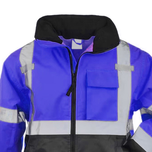 Chaqueta de Seguridad Impermeable de Alta Visibilidad con Cinta Reflectante 3M para Protección en Trabajos Industriales - Product Image 4