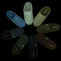 Chaussons d'intérieur pour femmes 2026 Super Foam, nouvelle conception lumineuse brodée, semelle intérieure en mousse à mémoire de forme, semelle extérieure antidérapante en TPR