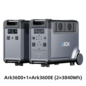 Estación de Energía Solar Portátil ABOK de Alta Capacidad 3600W LiFePO4, Expandible hasta 11520Wh, 2000W MPPT para Hogar, Emergencias y Uso Fuera de la Red - Product Image 2