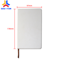 Journaux de sublimation en cuir PU A6 de haute qualité en gros B6 Carnet de notes PU à sublimation vierges