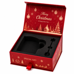 Luxury Christmas Foldable Gift Box Packaging Featuring <b>Foam</b> and Rigid Box - Product Image 2
