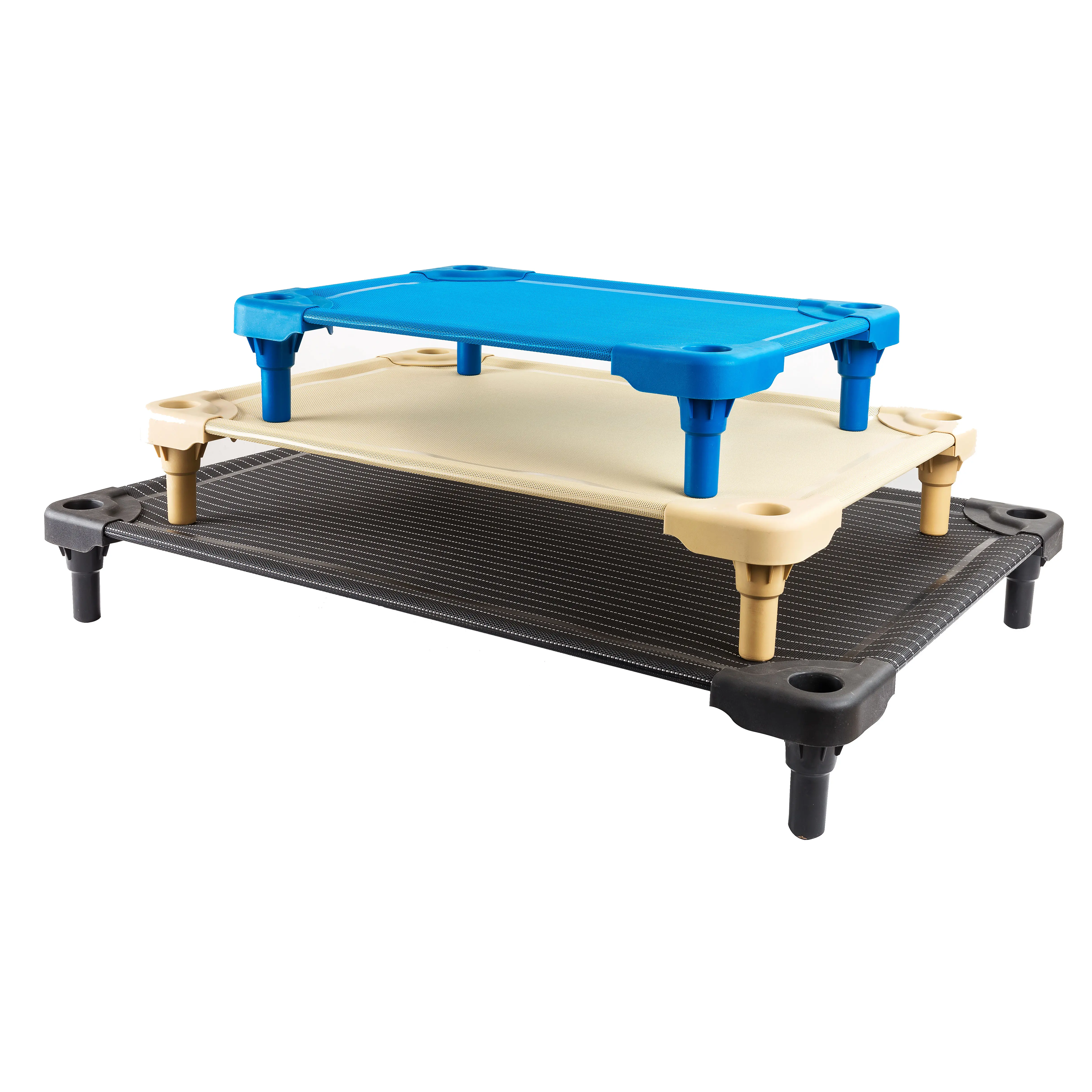 Fabrikant Opvouwbare Stalen Frame Verhoogde Kleine Reizen Chew Proof Verhoogde Hond Bed Met Luifel